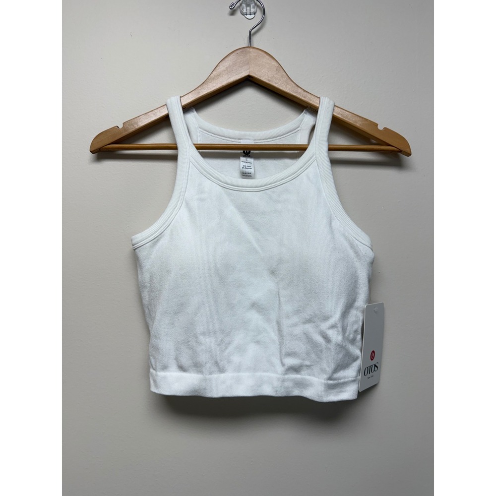 OTOS Built in bra Cropped Tank Top Size L New